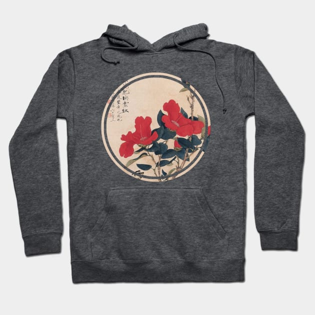 Japanese flower hoodie top